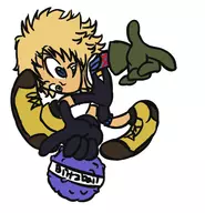 1boy artist:goseb90 blonde_hair colored kingdom_hearts parody pose sonic_(series) sonic_adventure text tidus // 532x552 // 183KB