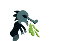 1girl anthro artist:unknown bea_santello colored eyes_closed fishnet fishnet_stockings legwear night_in_the_woods puke puking vomit vomiting // 4200x3000 // 1.2MB