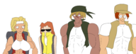 abs colored eri_kasamoto fiolina_germi marco_rossi metal_slug rule_63 sketch tarma_roving // 2910x1158 // 598KB