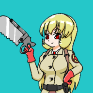 1girl artist:marielx cosplay mabinogi medic team_fortress_2 // 400x400 // 64KB