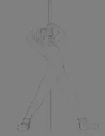 1girl artist:unknown estelle_bright poledancing the_legend_of_heroes_trails_in_the_sky trails_(series) // 1000x1300 // 103KB