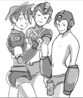 artist:bishopbb mega_man mega_man_(series) mega_man_legends mega_man_volnutt mega_man_x x // 740x867 // 229KB