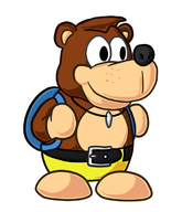 artist:neopolis banjo banjo-kazooie colored paper_mario // 600x700 // 120KB