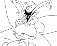 heart kingdom_hearts kingdom_hearts_3d_dream_drop_distance monochrome queen_buzzerfly // 896x719 // 164KB