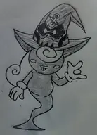 1girl artist:billyfutureboy cosplay guilty_gear i-no paper_mario paper_mario_the_thousand-year_door traditional_medium vivian // 2024x2822 // 2.8MB