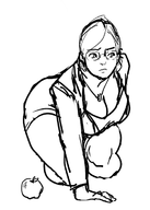 apple dead_rising jessie_mccarney kneeling monochrome // 500x700 // 88KB