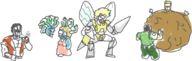 albert_wesker artist:rider beedrill boulder castlevania chris_redfield crossover doodle guzma kabal kid_icarus mech medusa medusa_head mortal_kombat parody pokemon pokemon_sm resident_evil // 1075x344 // 248KB