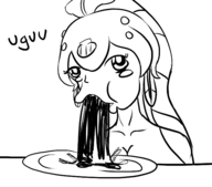 eating minette pasta skullgirls text // 600x529 // 97KB