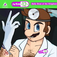 v_the_musical v_the_musical_XII 1boy album_cover artist:unknown colored gloves hair hairy looking_at_viewer mario nintendo piccolo piccolo_dick super_mario thanks_doc // 3000x3000 // 2.6MB