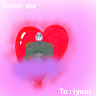 artist:bad-draw colored spiral_knights text tortodrone valentine valentine's_day_collab_2017 // 720x720 // 373KB