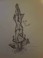 1girl artist:unknown diving ocarina_of_time princess_ruto the_legend_of_zelda traditional_medium // 376x504 // 9.7KB