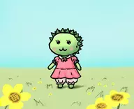 background colored dress field flowers monster_girl ragnarok_online // 837x682 // 125KB