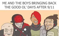 1girl 3boys 9 jetstream_sam meme metal_gear_rising metal_gear_solid mistral monsoon parody red_hair revengeance smile sundowner the_boys // 947x575 // 539KB