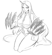 abyssal artist:nayaa bikini cleavage huge_breasts kantai_collection seaport_water_oni sling_bikini // 1841x1947 // 1.2MB