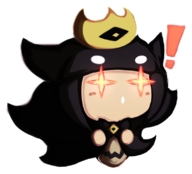 ! 1girl artist:inawon black_hair bow chibi colored crown liar_princess long_hair the_liar_princess_and_the_blind_prince // 800x724 // 354KB