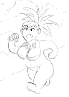 artist:xiceowl exeggutor personification pokemon running // 1750x2450 // 474KB