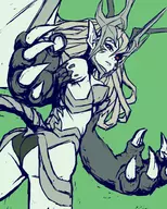 artist:taafee ass colored corrin dragon dragon_girl female fire_emblem fire_emblem_fates monster_girl monster_girl_encyclopedia // 800x1000 // 783KB