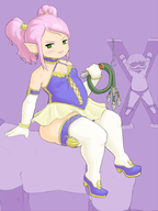 1girl artist:harrace bdsm final_fantasy final_fantasy_xiv nanamo_ul_namo thigh_highs twintails whip // 1394x1854 // 1.0MB