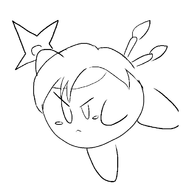 costume final_fantasy final_fantasy_vii fusion kirby kirby_(series) yuffie yuffie_kisaragi // 700x700 // 23KB