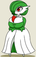 1girl artist:bonitanon gardevoir huge_breasts pokemon // 480x760 // 113KB