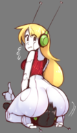 artist:wamudraws ass blonde_hair cave_story curly_brace facesitting huge_ass robot // 514x882 // 408KB