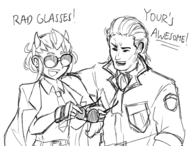 1boy 1girl helltaker justice kazuhira_miller metal_gear_solid // 2354x1786 // 1.9MB