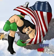 american_flag little_mac punch-out!! tagme text // 1188x1242 // 675KB