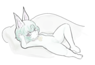 1girl artist:unknown colored couch flat_chest hand_on_head league_of_legends looking_away nude parody pose pussy sexy thick_thighs titanic vex yordle // 1881x1290 // 701KB