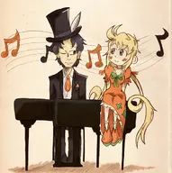 artist:setz chopin colored eternal_sonata music_note piano polka // 699x704 // 526KB