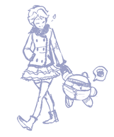 angry crossover dysfunctional_systems heart kirby kirby_(series) monochrome winter_clothes winter_harrison // 1047x1245 // 216KB