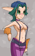 breasts colored jak_and_daxter keira_hagai suspenders topless // 853x1337 // 431KB