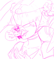 artist:kiwi dialogue sketch the_wonderful_101 vijounne wonder_red // 760x820 // 238KB