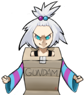 artist:3krp colored costume gundam parody pokemon pokemon_bw2 roxie // 808x920 // 373KB