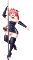 artist:xiceowl astolfo bulge colored fate_(series) fate_grand_order pole_dance stripper trap // 1067x1920 // 731KB