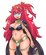 cleavage colored cosplay costume fire_emblem fire_emblem_awakening midriff momoko tharja wonderful_pink // 2500x3000 // 3.4MB