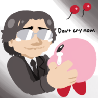 colored crying iwata kirby kirby_(series) nintendo satoru_iwata // 500x500 // 127KB