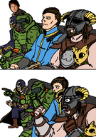 colored corvo_attano crossover dishonored doom doomguy dovahkiin fallout parody skyrim the_elder_scrolls the_elder_scrolls_v todd_howard vault_dweller // 440x624 // 47KB