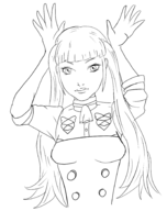 1girl artist:perfectcircle6 fire_emblem fire_emblem_three_houses hilda_(fire_emblem) hilda_valentine_goneril lineart pose twintails wip // 1450x1834 // 623KB