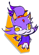 :3 artist:esao303 blaze_the_cat chibi derp furry sonic_(series) // 1903x2695 // 601KB