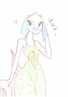 1girl artist:paladin ever_oasis hat miura solo sundress text // 1654x2339 // 157KB