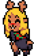 1girl animated animated_gif artist:mayin ass blush deltarune eyes_closed gif noelle_holiday pixel_art sprite twerking // 250x410 // 25KB
