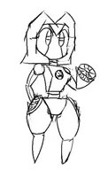 1girl artist:unknown breasts jenny_wakeman mii mii_gunner monochrome my_life_as_a_teenage_robot nintendo robot robot_girl sketch super_smash_bros super_smash_bros._ultimate xj-9 // 319x542 // 48KB