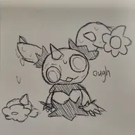 artist:unknown body_damage dialogue excess hurt hydration looking_at_viewer maractus onomatopoeia pokemon text traditional_medium // 3000x3000 // 2.2MB