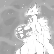 1girl anthro artist:unknown bedroom_eyes breasts dinosaur egg eyelashes holding_object huge_breasts looking_at_viewer monochrome object seductive seductive_eyes sketch tagme // 2000x2000 // 589KB