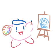 1boy aradia artist:waitingforgames beret drawing kirby kirby_(series) meta night_of_revenge // 500x500 // 37KB