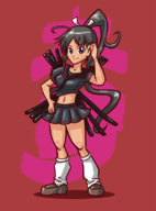 artist:anaugi colored homura senran_kagura smile // 800x1083 // 283KB