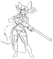 artist:necrolepsy elin guild_wars guild_wars_2 gun monster_girl scarlet_briar tera wip // 604x666 // 134KB