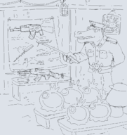 1boy artist:grey donkey_kong_(series) gooble gun kremling // 1173x1247 // 57KB