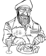 el_presidente fork monochrome plate text tropico // 700x850 // 322KB