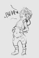 1boy artist:lisden burp monochrome short_hair shulk sketch text xenoblade xenoblade_chronicles // 297x442 // 44KB